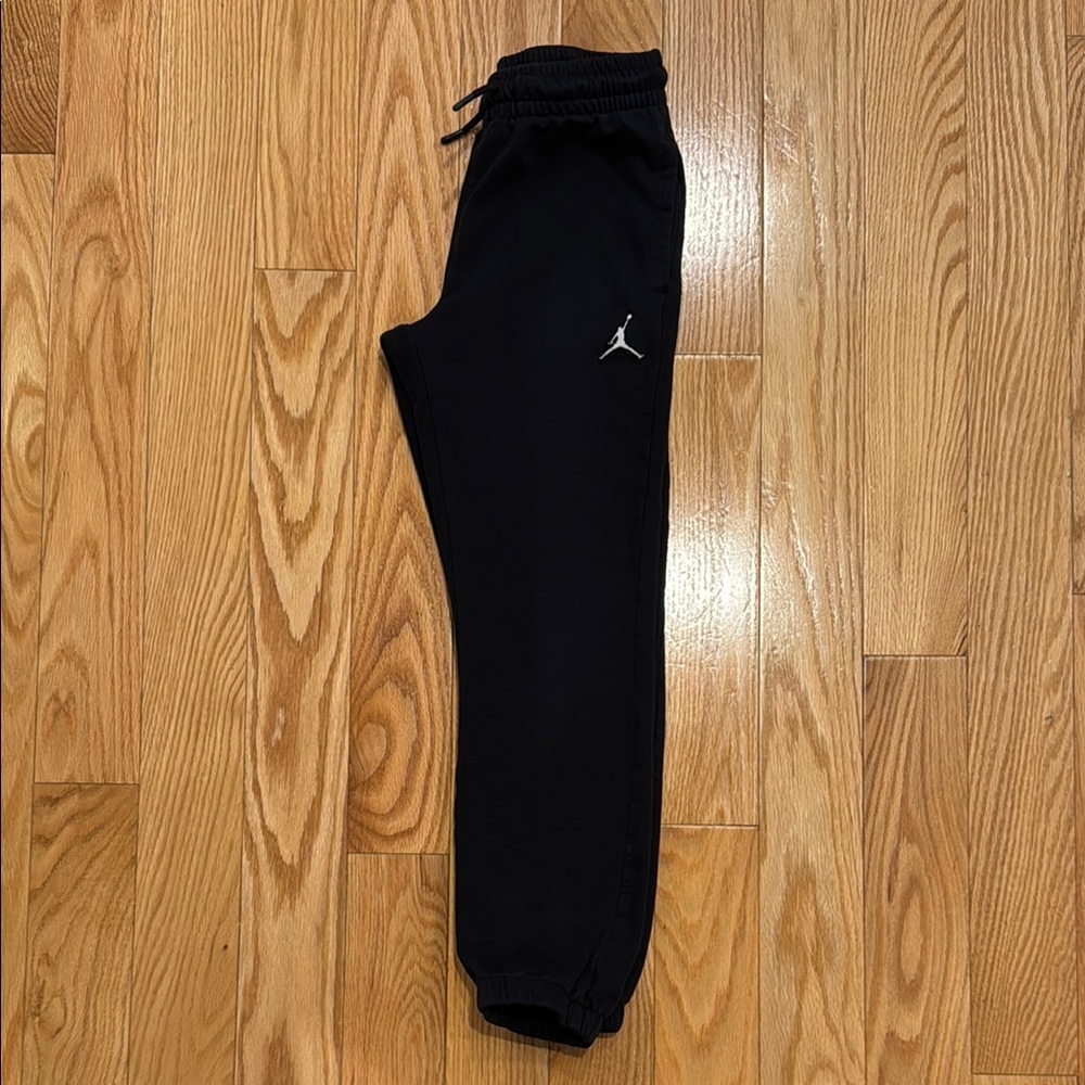 Jordan Black Athletic Sweatpants with Tapered Fit